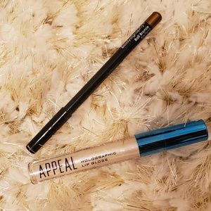 Lip gloss & eye pencil